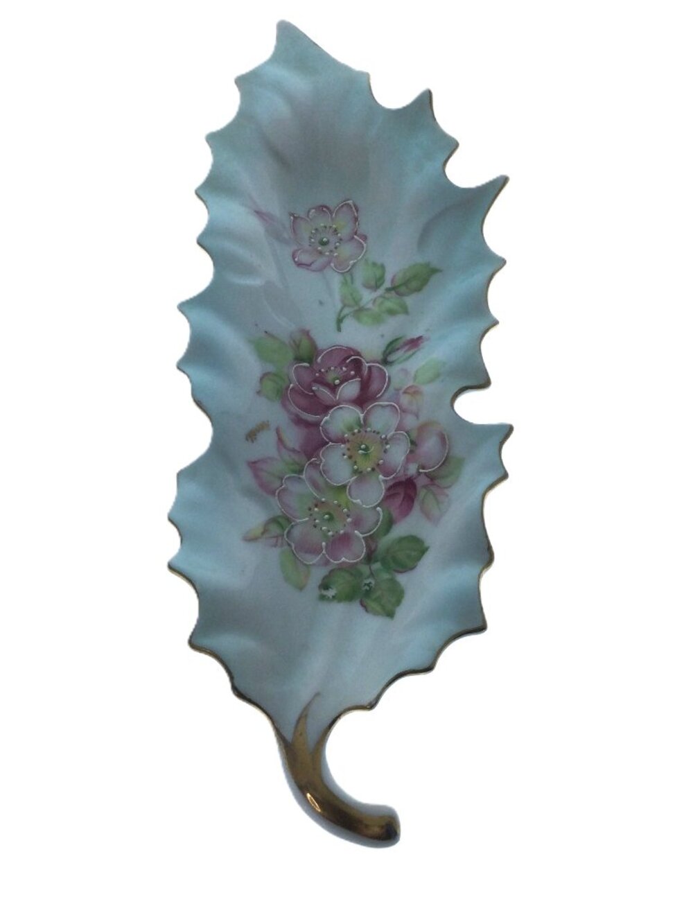Vintage 1940's Kalk Porcelain Candy Trinket Dish Stamped S026 Signed Renee